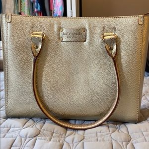 Gold Kate Spade shoulder bag